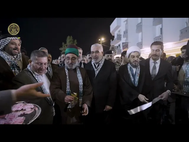 ⁣كوادر العتبة العلوية المقدسة واصلت الليل بالنهار لإنجاز لوحة هندسية كبرى
