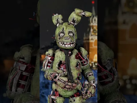 Новогоднее Поздравление Спрингтрапа #fnaf #animation #shorts