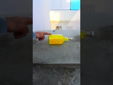 Yellow glass bottle!