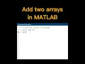 Download Lagu How to Add two arrays in MATLAB