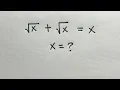 Nice Algebra Square Root Simplification Problem Only genius gets this right Math Olympiad