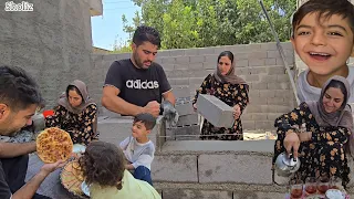Hamid Builds a Storage Room Narges Bakes Delicious Local Bread