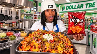 I Made FULLY LOADED NACHOS Using Only Dollar Tree Food!