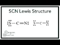 SCN - Lewis Structure Thiocyanate Ion