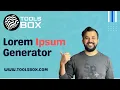 How to use Lorem Ipsum Generator | WWW.TOOLSBOX.COM