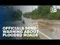 Tulsa s send warning about flooded roads due to severe weather