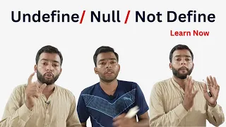 Undefined Null and Not Defined in JavaScript JavaScript Tutorial for Beginners in Hindi