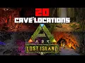 ARK Lost Island 20 Caves Base Locations For PVP PVE New Coords In PINNED Comment