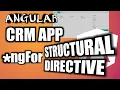 Angular Tutorial NgFor Structural Directive Implementation CRM App Enhancement
