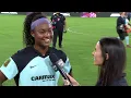 Jaedyn Shaw talks about scoring in her Gotham FC debut