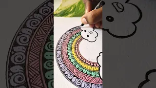 Draw An Easy Mandala With Me Art Shorts Colors Drawing Pastel 