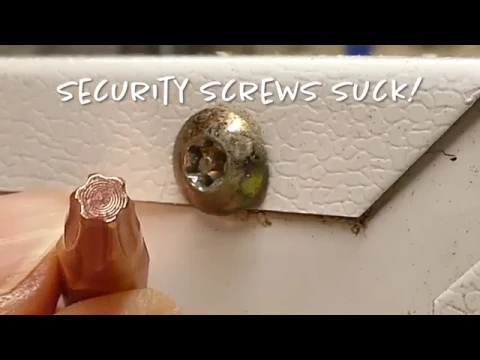 Defeat it - remove torx security screw without right tools