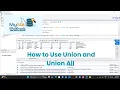 MYSQL Part 11 Union and Union All in MYSQL