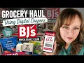 BJ s Grocery Haul How I Save Money Using Digital Coupons Budget-Friendly Shopping