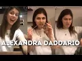Beautiful Alexandra Daddario acting cute silly on Instagram