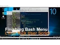 Finishing Linux Bash Kick User Menu Script