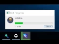 Show progress in task bar on Windows