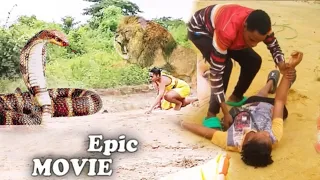 snake girl and the lion boy l mark angel regina daniels solobiggie latest comedy video