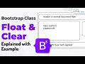 What are Clear and Float Classes in Bootstrap 5 - Explained with Examples