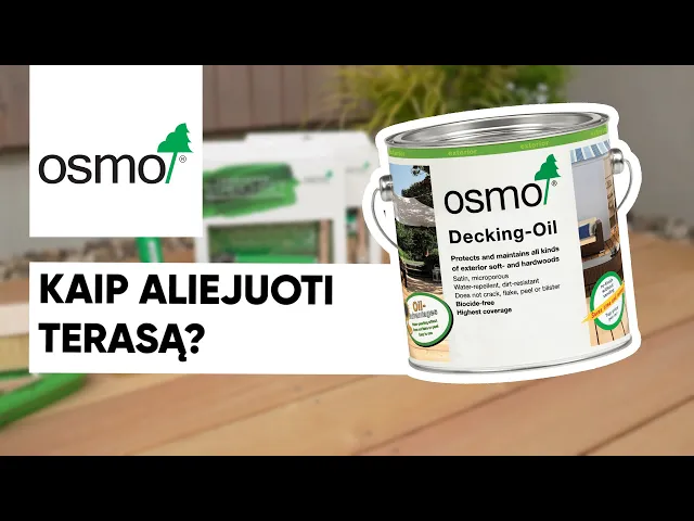 Aliejus terasoms OSMO 007, skaidrus, 0,75 l