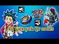 ALL QR CODES OF VALTRYEK Beyblade burst app