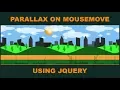Multi Layer Parallax on Mouse Move - Move Images with Respect to Mouse Movement using jQuery