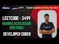 Maximize Active Section with Trade I LeetCode 3499 Greedy Java Code Developer Coder