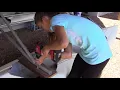 Father and daughter build a solar powered catamaran boat