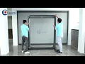 Motorized windproof roller outdoor blinds----installation