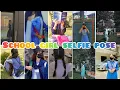 School girl selfie pose hidden face dpz college girls photo Stylewithkomal3