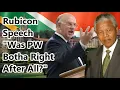 Lagu Rubicon Speech — Was PW Botha Right After All?