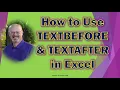 How to Split Text in Excel Using TEXTBEFORE and TEXTAFTER