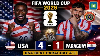 usa 4 1 paraguay highlights stunning goals u0026 key moments fifa world cup 2026 highlights