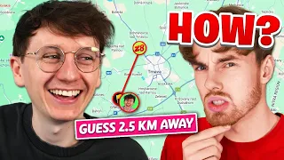 Geoguessr but I can see how far away my guess is