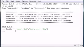 Python Programming Tutorial 9 - Sequences and Lists