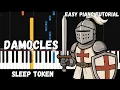 Download Lagu Sleep Token - Damocles (Easy Piano Tutorial)