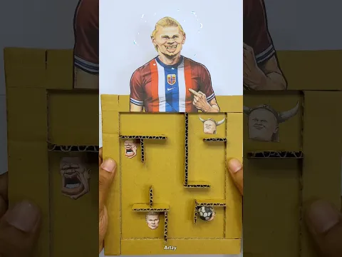 Erling Haaland’s Real Face Correction Amazing Magic Football Challenge ⚽️#haaland #shorts
