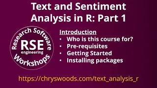 Text and Sentiment Analysis in R Part 1