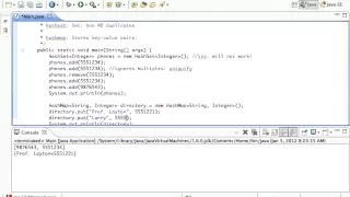 Java HashSet HashMap Demonstration Tutorial