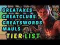 The BEST TWO HANDED WEAPONS in Baldur s Gate 3 - Honor Mode Tier List and Guide