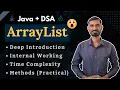 ArrayList in Java DSA Tutorial Working Time Complexity Methods