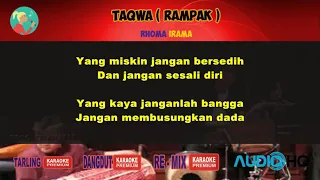 Download Taqwa KARAOKE  versi RAMPAK  nada wanita MP3