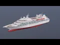 High Detail model of Seabourn Legend