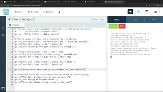 4B Intro to Strings in Python part 2 Indexing and Slicing