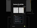 How To Make Custom Scroll Bar