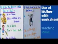 Use of solved worksheet for kids English grammar kids