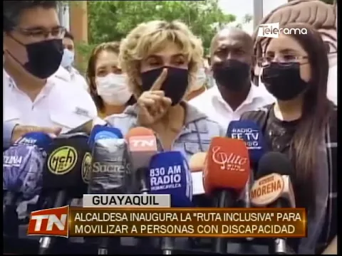 Alcaldesa Inaugura la Ruta Inclusiva para movilizar a personas con discapacidad