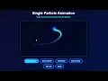 Single Particle Animation Using HTML CSS JS