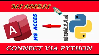 Connect MS Access using python coding ms access python