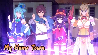 Download 『Lyrics AMV』 KonoSuba Movie: Kurenai Densetsu ED Full - My Home Town / Aqua, Megumin \u0026 Darkness MP3